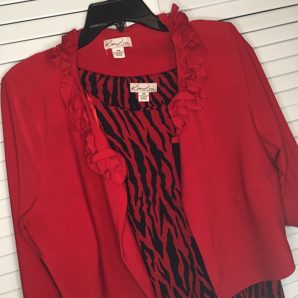 Kim Rogers Dress With Cover Jacket